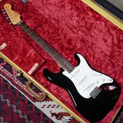 FENDER 2012 NEW AMERICAN VINTAGE 59 STRATOCASTER BLACK USED ELECTRIC GUITAR