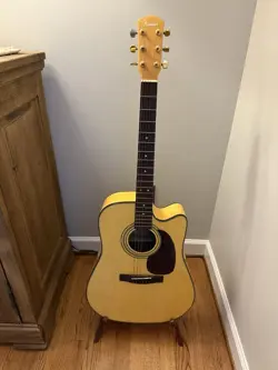 FENDER DG-22CE NAT ACOUSTIC ELECTRIC GUITAR WITH HARD CASE