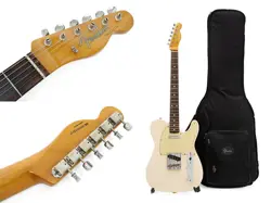 ELECTRIC GUITAR FENDER CLASSIC SERIES 60'S TELECASTER WHITE 2010 WITH GIG CASE