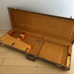 HARD CASE FENDER G&G BROWN MADE IN USA FOR ELECTRIC GUITAR