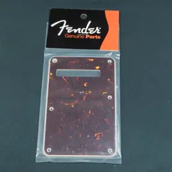 NEW - GENUINE FENDER BACKPLATE FOR STRAT - TORTOISE, 099-1324-000