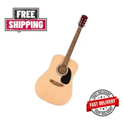 NEW FENDER- FA-125 DREADNOUGHT ACOUSTIC GUITAR NATURAL FREE SHIPPING