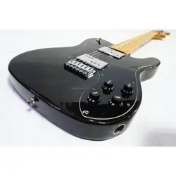 ELECTRIC GUITAR FENDER TELECASTER DELUXE BLACK ASH BODY MADE IN 1978 & HARD CASE