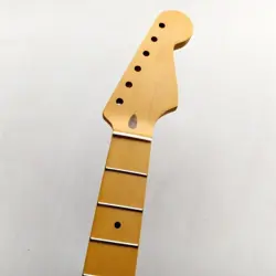 VINTAGE 21 FRETS YELLOW ELECTRIC GUITAR NECK MAPLE INLAY FOR FENDER START PART