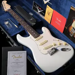 FENDER CUSTOM SHOP MBS JEFFBECK STRATOCASTER NOS OLYMPIC WHITE BY TODD KRAUSE