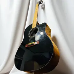 FENDER CD-60CE ACOUSTIC GUITAR BLACK WITH HARD CASE USED