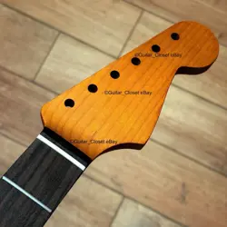 VINTAGE 21 FRET ROASTED MAPLE  ROSEWOOD STRAT NECK NITRO SATIN FIT FENDER VSR1F