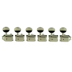 KLUSON VINTAGE 6 IN LINE TUNERS FOR FENDER STRAT TELE SINGLE LINE NICKEL