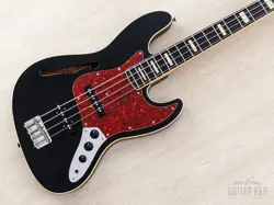 2012 FENDER JAZZ BASS JB/HO SEMI-HOLLOW MAHOGANY BODY, BLOCKS & BINDING, JAPAN