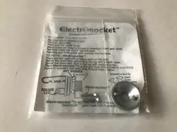 ELECTROSOCKET JACK PLATE FOR FENDER TELE - SILVER - NOS