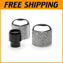 GENUINE FENDER TELECASTER KNOB KIT WITH VINTAGE ROUND SWITCH TIP - CHROME/BRASS