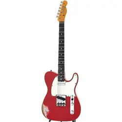 USED FENDER CUSTOM SHOP 1960 TELECASTER HEAVY RELIC (FIESTA RED/R) SN. R119755