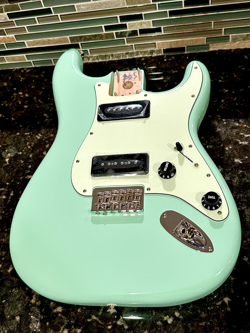 CLASSIC FENDER NOVENTA STRATOCASTER LOADED BODY, NOS, SURF GREEN, EXCELLENT