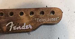 DECAL HEADSTOCK FENDER LOGOS  DIE-CUT VINYL - SILVER HOLOGRAPHIC