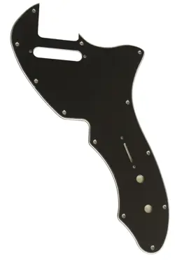 PICKGUARD FOR US FENDER TELECASTER 69 THINLINE GUITAR 3-PLY-BLACK