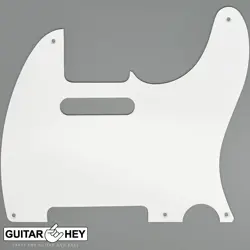 NEW NON-BEVELED 1-PLY 5 HOLES PICKGUARD FOR FENDER TELECASTER/TELE .080