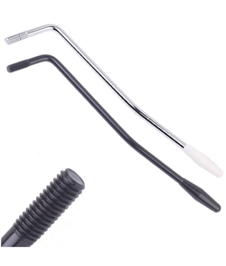THREAD WHAMMY BAR TREMOLO ARM LEVER FOR FENDER/ SQUIER STRAT GUITAR CR&BLACK 6MM