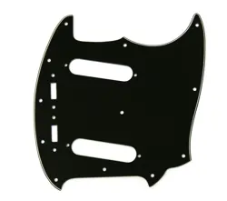 BLACK 3-PLY PICKGUARD FOR VINTAGE USA FENDER MUSTANG PG-0581-033