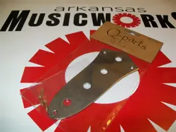 NEW - Q-PARTS AGED COLLECTION CONTROL PLATE FOR FENDER JAZZ BASS, AGED NICKEL