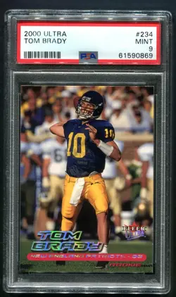 2000 FLEER ULTRA TOM BRADY RC #234 PSA 9 MINT