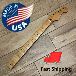 22 FRET ROASTED MAPLE STRAT GUITAR NECK NITRO SATIN FOR FENDER STRATOCASTER ST