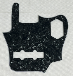 BLACK PEARL 4-PLY FOR FIT US FENDER JAGUAR BASS STYLE GUITAR PICKGUARD