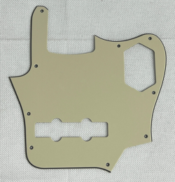 VINTAGE YELLOW 3-PLY FOR FIT US FENDER JAGUAR BASS STYLE GUITAR PICKGUARD