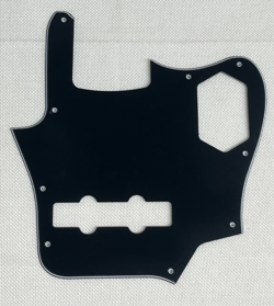BLACK 3-PLY FOR FIT US FENDER JAGUAR BASS STYLE GUITAR PICKGUARD
