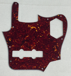 RED TORTOISE 4-PLY FOR FIT US FENDER JAGUAR BASS STYLE GUITAR PICKGUARD