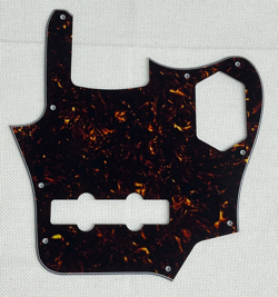 BROWN TORTOISE 4-PLY FOR FIT US FENDER JAGUAR BASS STYLE GUITAR PICKGUARD