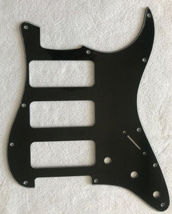 NEW FOR FENDER STRAT 3 P90 PICKUP GUITAR PICKGUARD,3 PLY BLACK