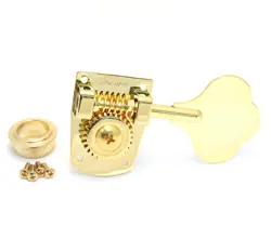 (4) HIPSHOT HB7 GOLD CLASSIC BASS TUNERS FOR MEXICAN FENDER & SQUIER P/JAZZ