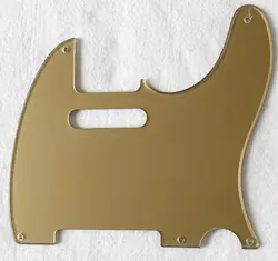 FOR VINTAGE 5-HOLE FENDER TELECASTER GUITAR PICKGUAR,1 PLY ACRYLIC GOLD
