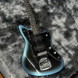 US WAREHOUSE BLUE PANTHER ELECTRIC GUITAR BLACK FRETBOARD LARGE BLACK FENDER