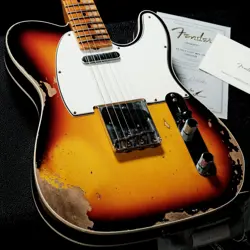 FENDER CUSTOM SHOP 1965 TELECASTER CUSTOM MAPLE CAP HEAVY RELIC FADED 3CS 2023