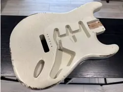 RELIC MJT VINTAGE WHITE NITRO 3.12 LB ALDER 50S 60S STRATOCASTER BODY FOR FENDER