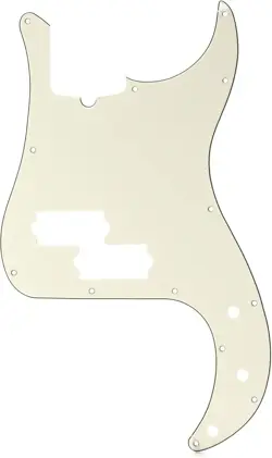 GENUINE FENDER MODERN PRECISION P-BASS PICKGUARD, 13-HOLE - PARCHMENT