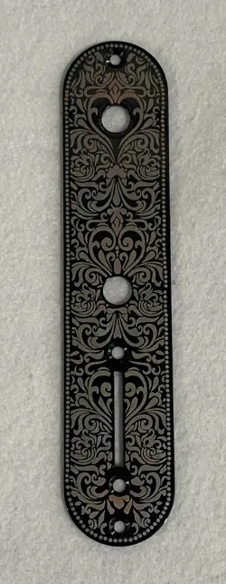 FOR FENDER TELE TELECASTER GUITAR PARTS REPLACEMEN METALLOR CONTROL PLATE BLACK