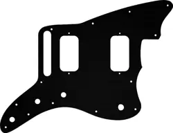 WD CUSTOM PICKGUARD FOR FENDER JAZZMASTER HH #27 SIMULATED BLACK ANODIZED