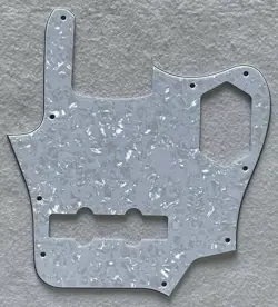 FOR FENDER US JAGUAR BASS GUITAR PICKGUARD,4 PLY WHITE PEARL
