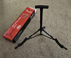 NEW FENDER MINI GUITAR STAND IN BOX FOLDING PADDED