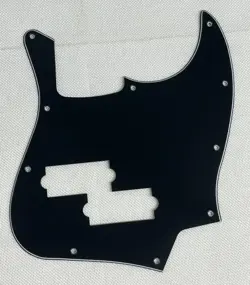 BLACK 3-PLY FOR FENDER TOP JAZZ BASS WITH PB PICKUP STYLE GUITAR PICKGUARD