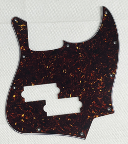BROWN TORTOISE 4-PLY FOR FENDER TOP JAZZ BASS WITH PB PICKUP GUITAR PICKGUARD