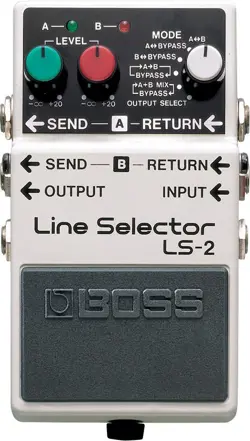 BOSS LS-2 LINE SELECTOR GENUINE ADAPTER PSA-100S2 FENDER CABLE DAPHNE BLUE/3M SI