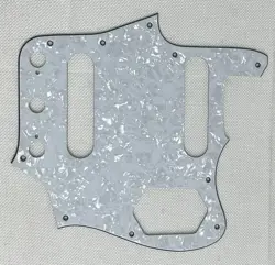 WHITE PEARL 4-PLY FOR FIT FENDER JAPAN REISSUED JAGUAR STYLE GUITAR PICKGUARD