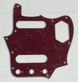 RED TORTOISE 4-PLY FOR FIT FENDER JAPAN REISSUED JAGUAR STYLE GUITAR PICKGUARD