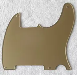 CUSTOM GUITAR PICKGUARD FOR FENDER ESQUIRE TELECASTER 5 HOLE BLANK,ACRYLIC GOLD