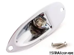 USA FENDER STRATOCASTER MALMSTEEN STRAT OUTPUT JACK, STRATOCASTER GUITAR CHROME!