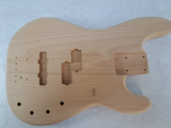 UNFINISHED ALDER P/J BASS GUITAR BODY - FITS FENDER NECKS J2162