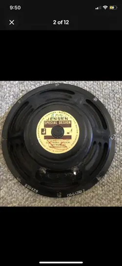 JENSEN C10Q 10 SPEAKER 8 OHM VINTAGE 1960S OLD FENDER SPEAKERS DELUXE
